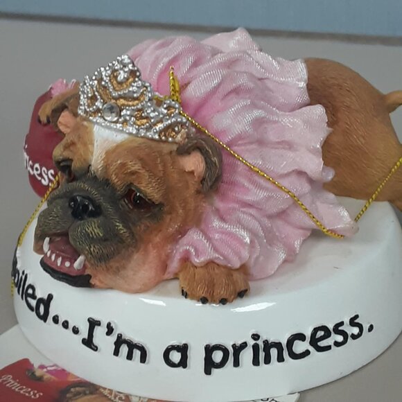 Vintage Zelda Wisdom 2003 English Bulldog "I'm Not Spoiled I'm A Princess" NWT - Picture 4 of 11